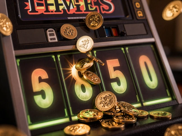 Herabfallende Goldm&uuml;nzen und leuchtender Jackpot-Z&auml;hler &uuml;ber Slot-Walzen - Jackpots bei Golazzo