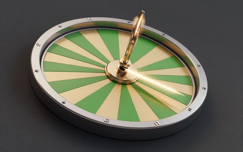 Leuchtendes Gl&uuml;cksrad in Lime und Gold f&uuml;r Golazzo Bonusaktionen