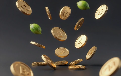 Herabregnende Goldm&uuml;nzen als Symbol f&uuml;r w&ouml;chentliches Cashback bei Golazzo