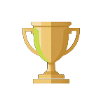 Goldener Pokal mit Glanz